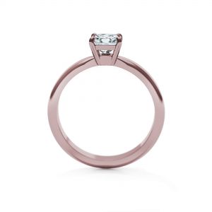 公主方形切割钻石订婚戒指 - 照片 1