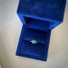 18K 玫瑰金时尚方形祖母绿戒指, 圖像 6