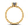 公主方形钻石混合金订婚戒指, 圖像 2