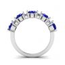 镶有蓝宝石和钻石的现代花环戒指, 圖像 4