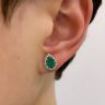 梨形祖母绿钻石光环耳环, 圖像 4