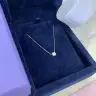公主钻石单石项链细链玫瑰金, 圖像 3